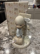 Precious Moments "Jesus Is The Only Way " 1988 Figurine- 520756