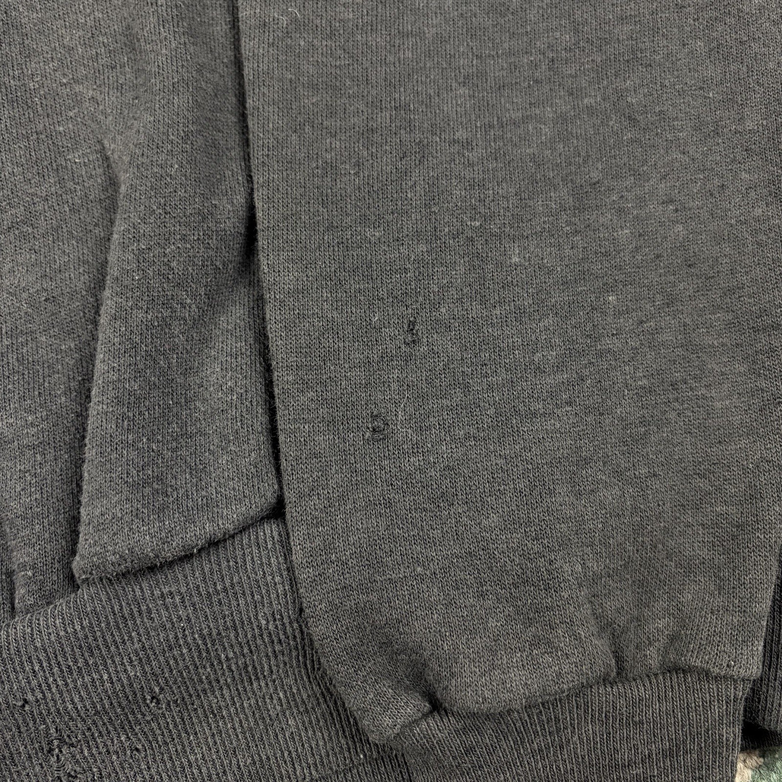 Vintage 60s Healthknit Black Grunge Pullover Hoodie S… - Gem