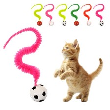 6PCS Bouncy Balls for Cats,Magic Worm with Ball, Magic Worms Bouncys Ball wit