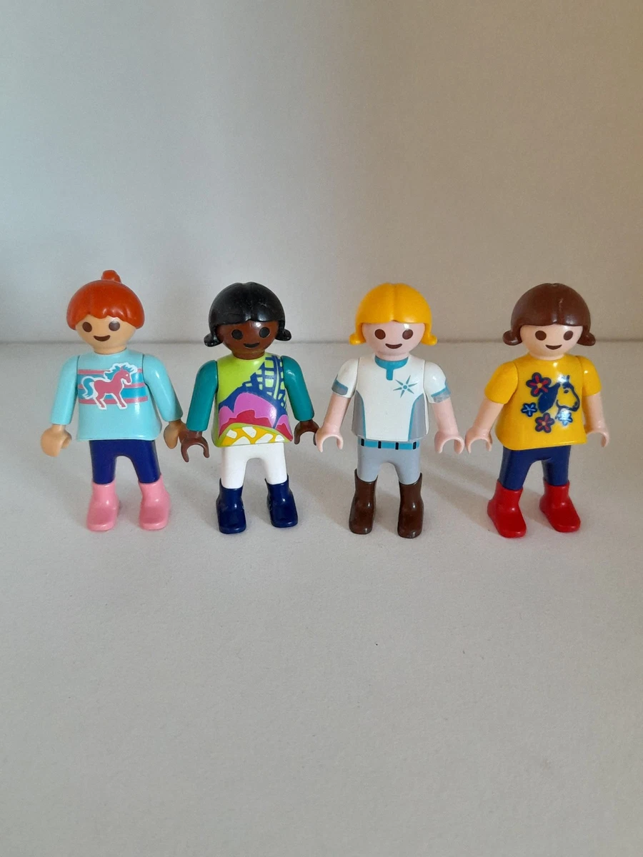 Lot De 6 Enfants Playmobil Divers école Hôpital Maison - Occasion Bon état