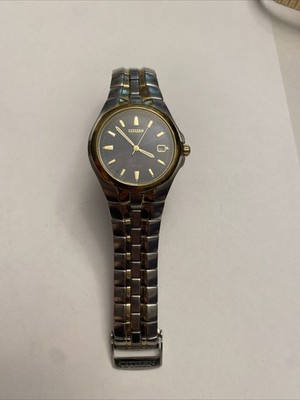 Citizen Eco-Drive Titanium WR100 39mm Men s Watch E111-K003121 Glowing Hands