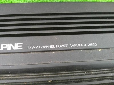 Alpine 3555 4 Channel Car Amplifier 50W x4 RMS 4/3/2 Config Used