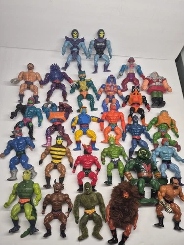 Vintage Lot of 26 Masters of the Universe Action Figures Mattel
