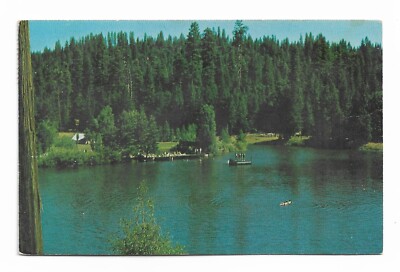 Birch Lake, San Francisco Recreation Camp. USA Vintage Postkarte 1973