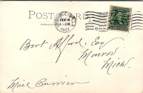 Postal UDB de TULANE UNIVERSITY Nueva Orleans, Louisiana LA c1907 - Imagen 2 de 2