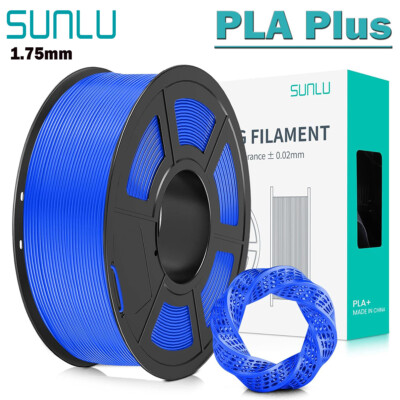 SUNLU 1KG Blue PLA Plus 3D Printer Filament 1.75mm PLA+ Consumable +/-0.02mm