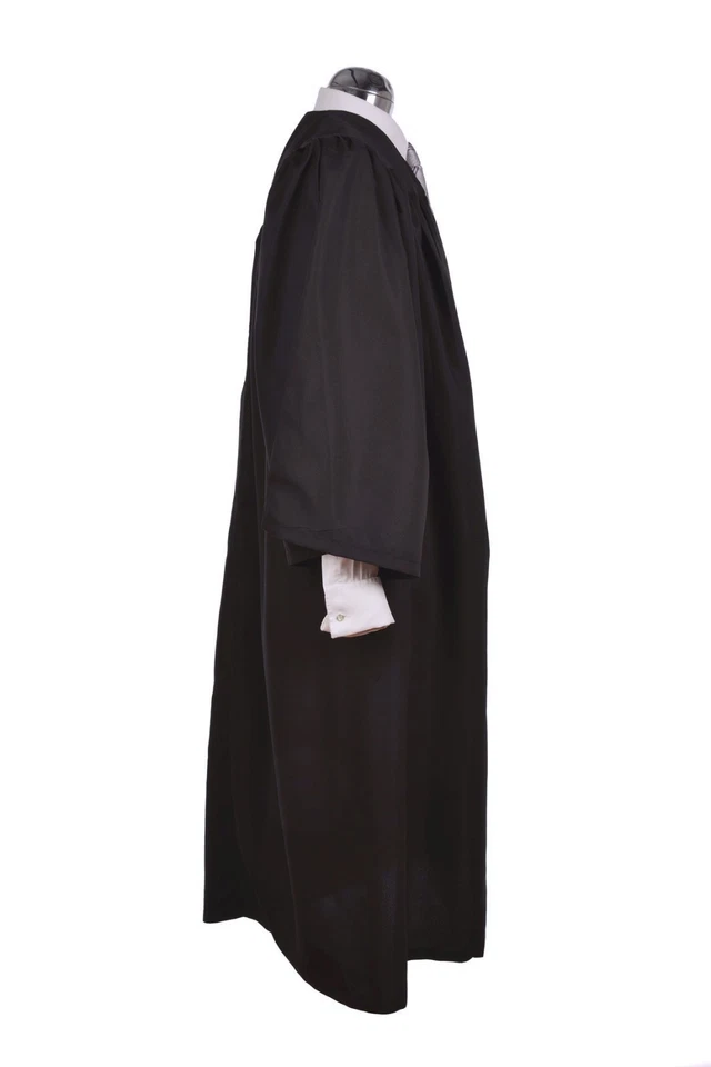 Vestido de graduación negro - vestido de soltero académico universitario calidad mate ¡lujo! Foto 3 de 4