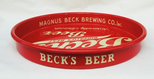 Becks 13-inch Beer tray Buffalo New York NEW OLD STOCK - Picture 4 of 4