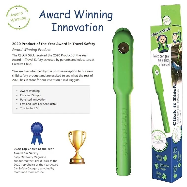 Click it Stick | Car Seat Buckle Helper | Quick Install Car Seat Key - Image 4 of 4