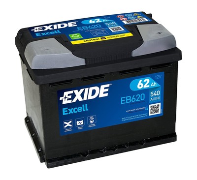 Batteria Avviamento 62Ah/540A EXIDE EB620