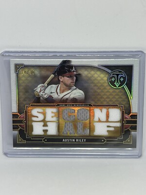 AUSTIN RILEY 2022 TOPPS TRIPLE THREADS GAME USED JERSEY PATCH # /36 ATLANTA SP