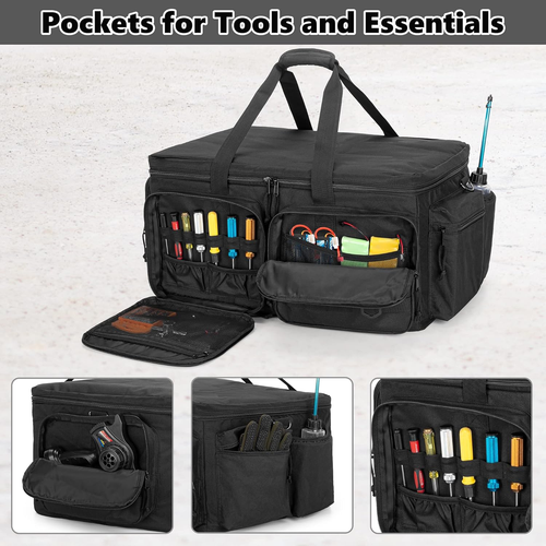 Storage Bag for 1/8 and 1/10 Car, Remote Control Carrying Case with Bottom Solid - Picture 3 of 12