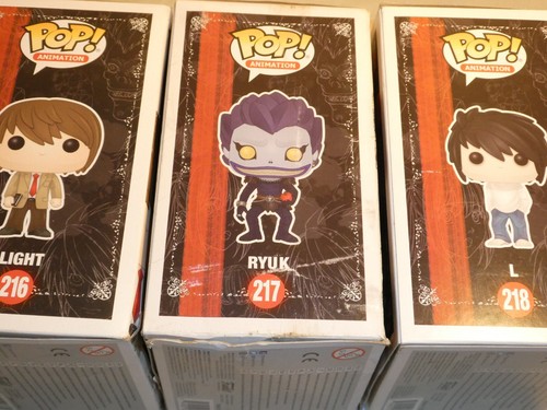 FUNKO Pop Death Note Set of 3 Vaulted Pops – 216 Light 217 Ryuk 218 L (Elle) - Bild 10 von 10