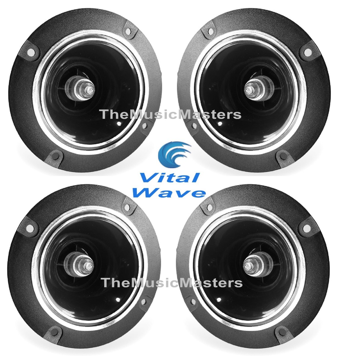 Pack inch Red LED Super Bullet Horn TWEETER Speakers Car Audio Home  Stereo