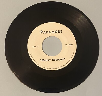 #ad Paramore quot;Misery Business Pressure“ Rare 45 Record Vinyl $65.00