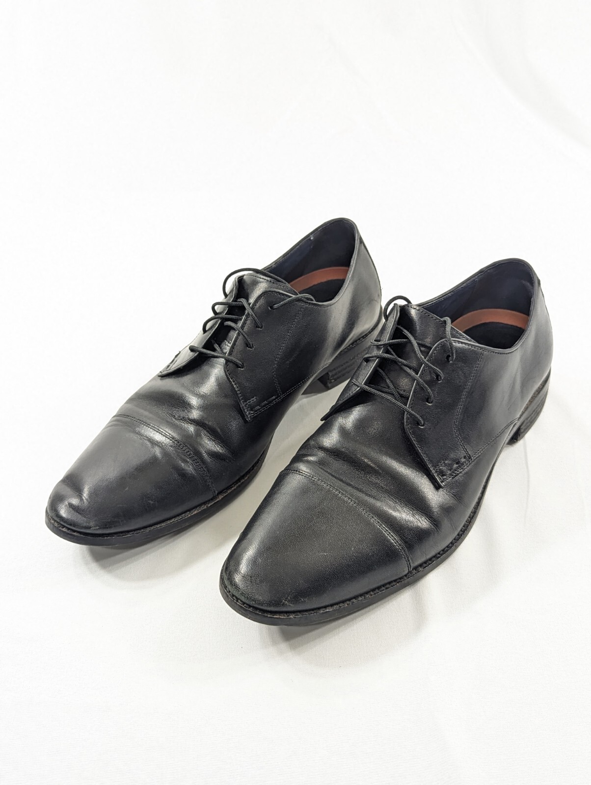 SAOLA Scarpe eleganti Cole Haan Grand.OS da uomo taglia 10 5 M C11630 punta nera in pelle