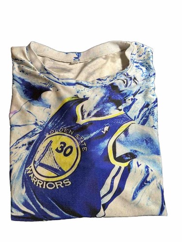 NBA Golden State Warriors Tshirt All Over Print AOP Sz XXL 2XL Basketball Sports - Picture 8 of 8