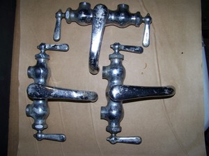 The Chicago Faucet Company Antique Hot And Cold Water Sink Farm