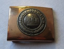 Original Koppelschloss Preußen Kaiserreich "Gott mit uns" Tombak TOP (168060)