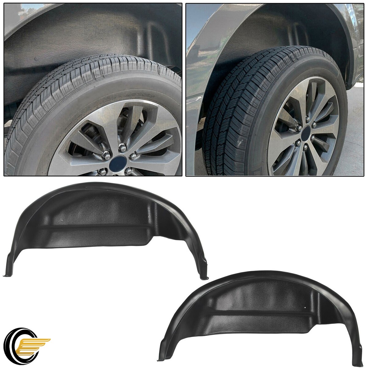 2015-2020 Ford F150 F-150 Wheel Well Guard Liners Rear Fender Mud