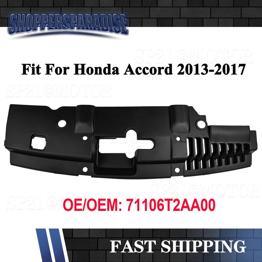 For Honda Accord 2013-2017 Black Front Radiator Grill Support Sight Shield Cover