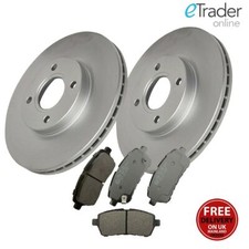 FOR FORD FIESTA MK7 08-17 FRONT BRAKE DISCS VENTED AND & PADS OEM QUALITY 258mm