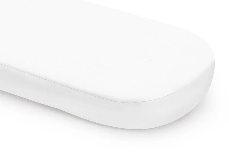 2x Travel Cot Fitted sheets - (100% Cotton Soft Jersey) Size= 100x 70cm - White - Image 2 of 2