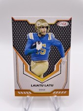 2024 SAGE High Series Black Laiatu Latu #167 Rookie RC Indianapolis Colts UCLA
