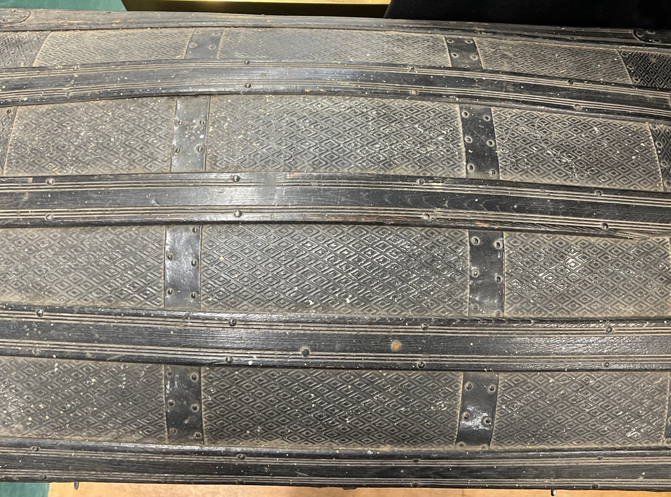 Antiguo baúl de vapor victoriano vintage único con cúpula jorobada Foto 3 de 4