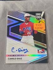 2020 Elite Extra Edition DPL Prime Numbers A Auto #184 Camilo Diaz /155