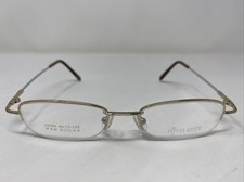 Clarity Eyewear B9004 49-17-135 Yellow Gold Metal Half Rim Eyeglasses Frame B962