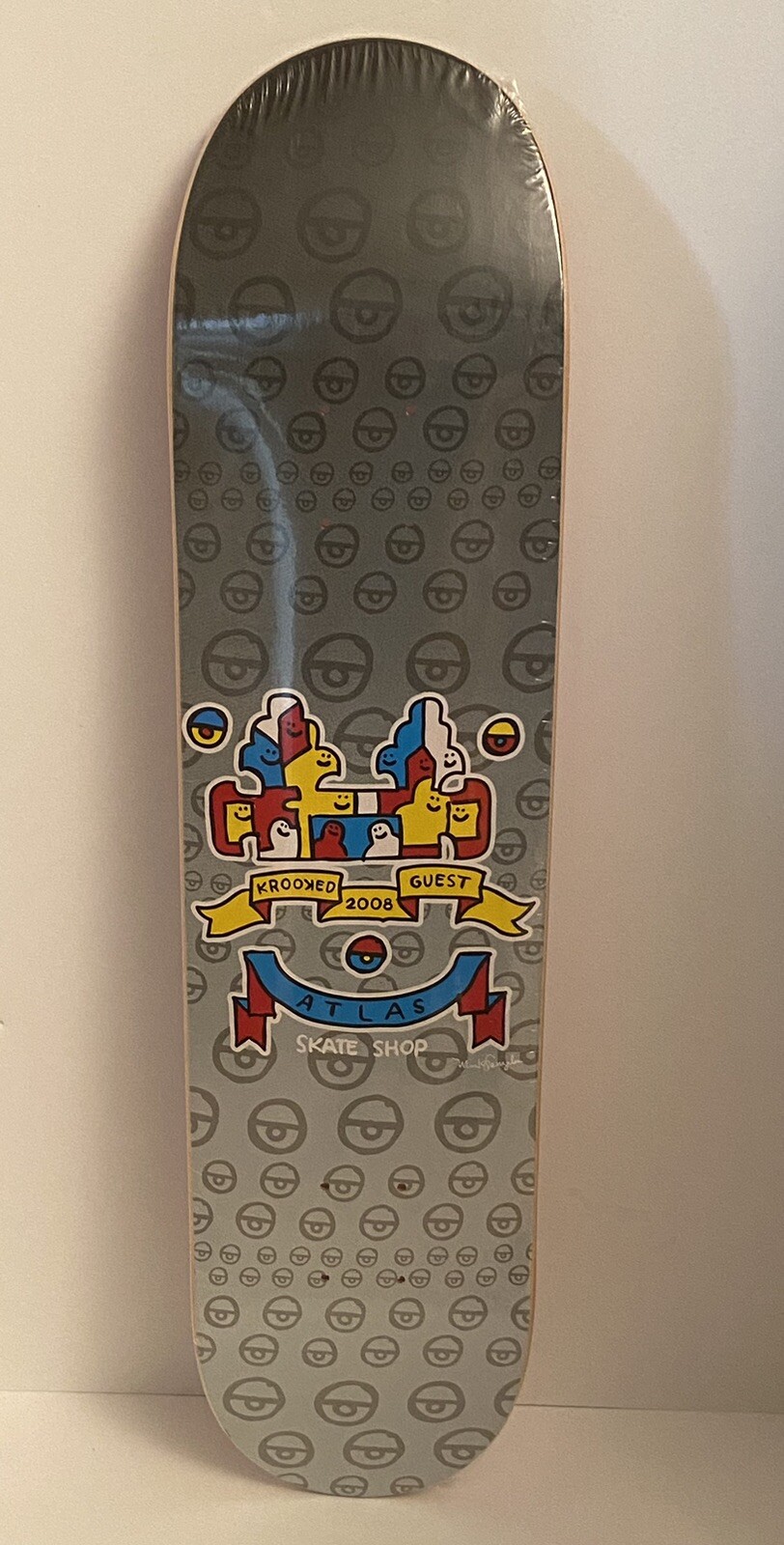 krooked gonz x atlas skateshop skateboard 2008