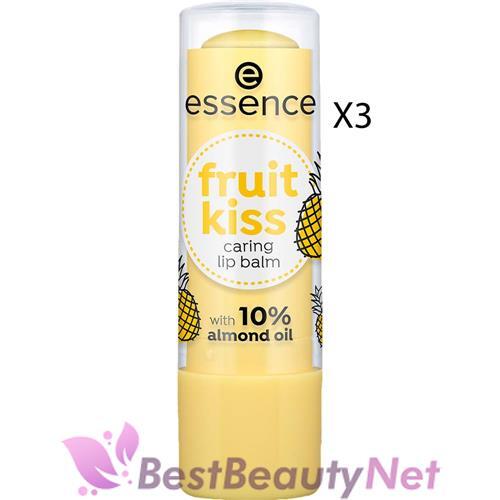 Essence Fruit Kiss Caring Lip Balm 05 Pineapple Vibes 0.16oz / 4.8g 3 Packs - 第 1/1 張圖片