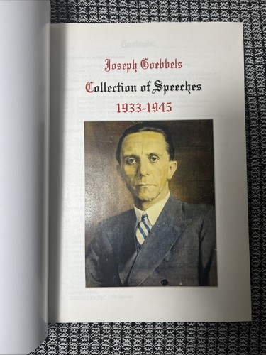 Joseph Goebbels Collection Of Speeches And Articles 1933-1945, Reprint 8.5*11.5” - Picture 3 of 7
