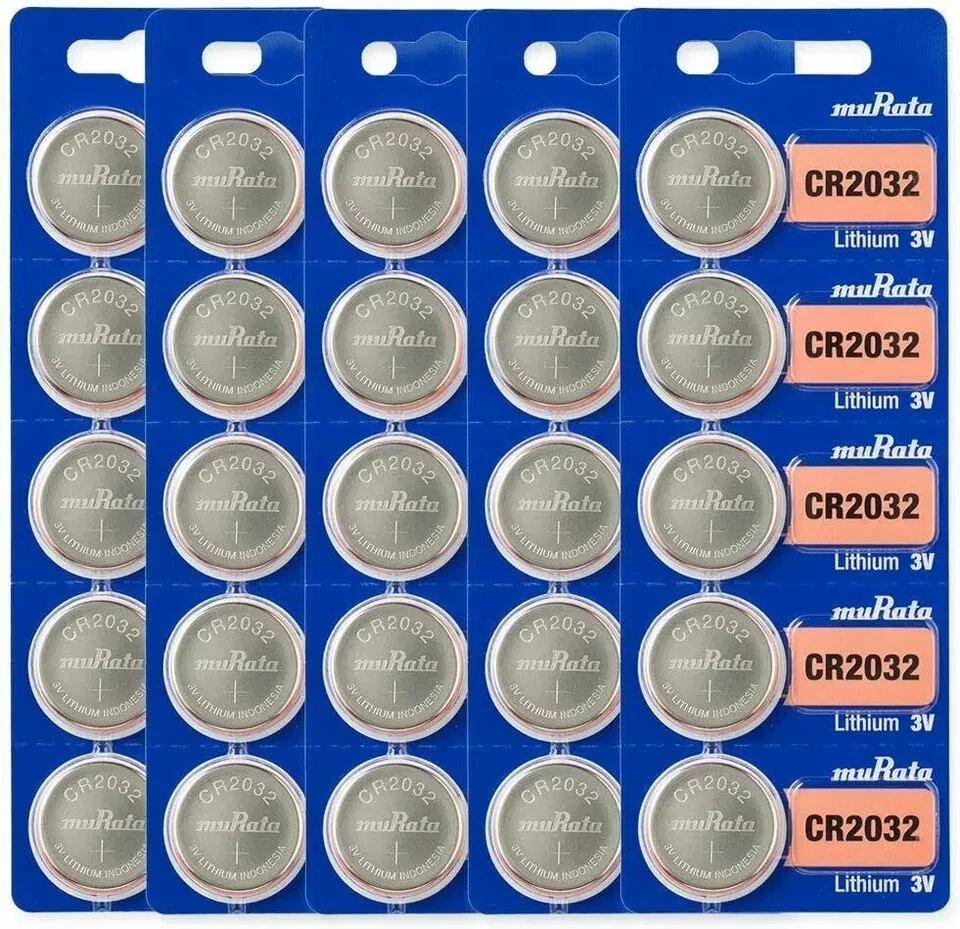 100 x Batería Murata CR2032 3V Litio Celda de Moneda (100 unidades) Reemplaza Sony CR2032 Foto 2 de 4
