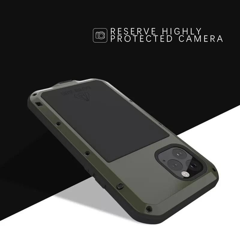 LOVE MEI Shockproof Metal Armor Case Cover For iPhone 16 17 Pro Max 12 13 14 15 - Image 4 of 4