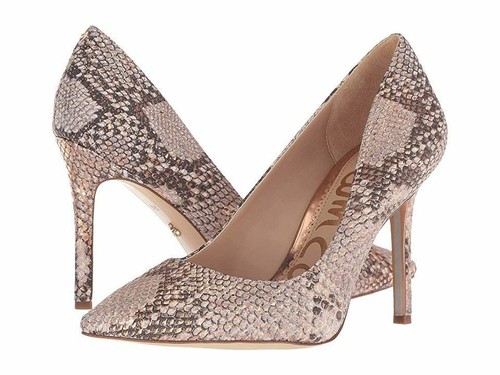 SAM EDELMAN Hazel Heels Rose Gold Brown 