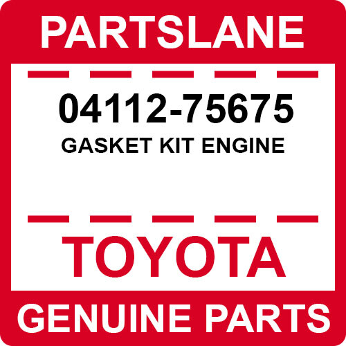 0411275675 Toyota OEM Genuine GASKET KIT ENGINE eBay
