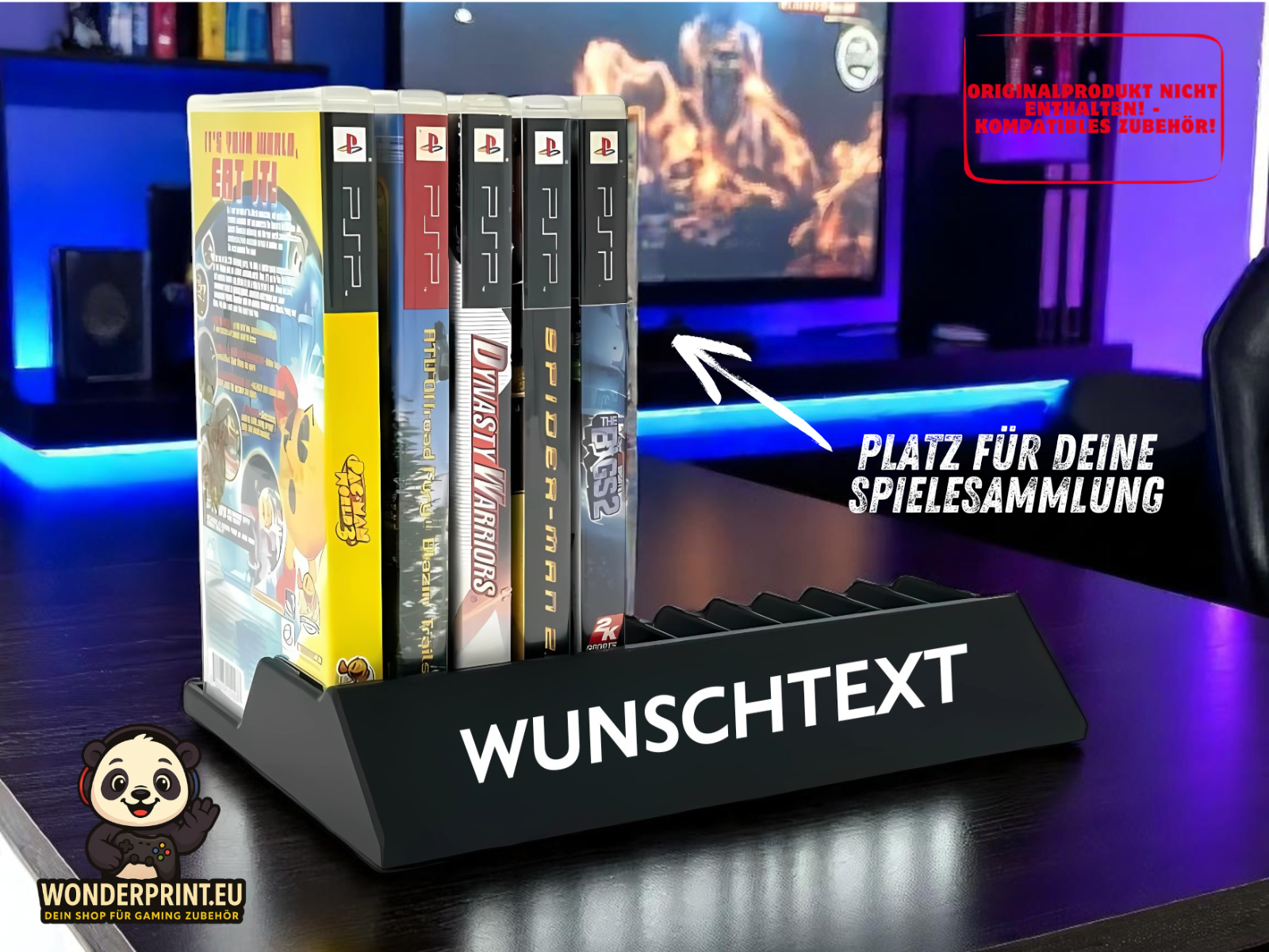 Spielehalterung passend für PlayStation Portable PSP Spiele Stand Ständer Halter