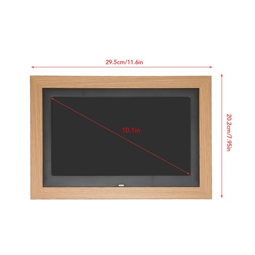 10.1in Digital Photo Frame HD 1024x600 LED Screen Video Photo Frame With Stereo - Picture 10 of 18