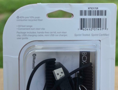 Sprint Universal Bluetooth Speakerphone Hands-Free Car Kit #BCX-300 NEW - 第 3/4 張圖片