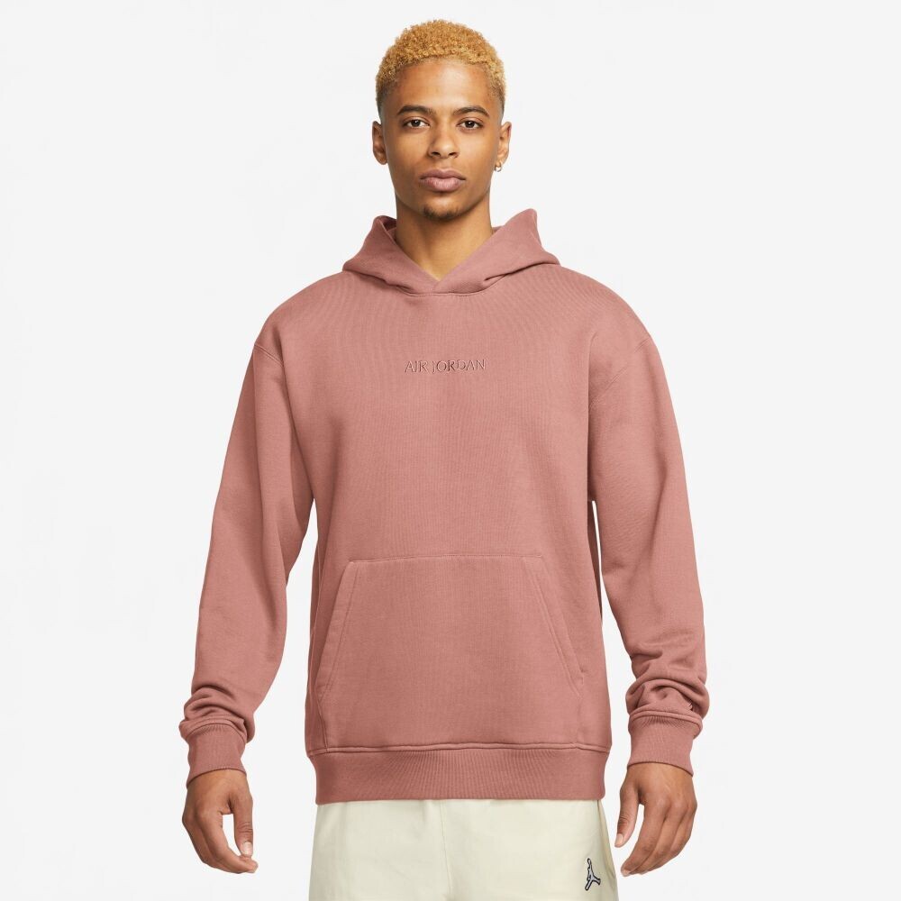 Air Jordan Wordmark Men's Fleece Hoodie Pink FJ1966-685