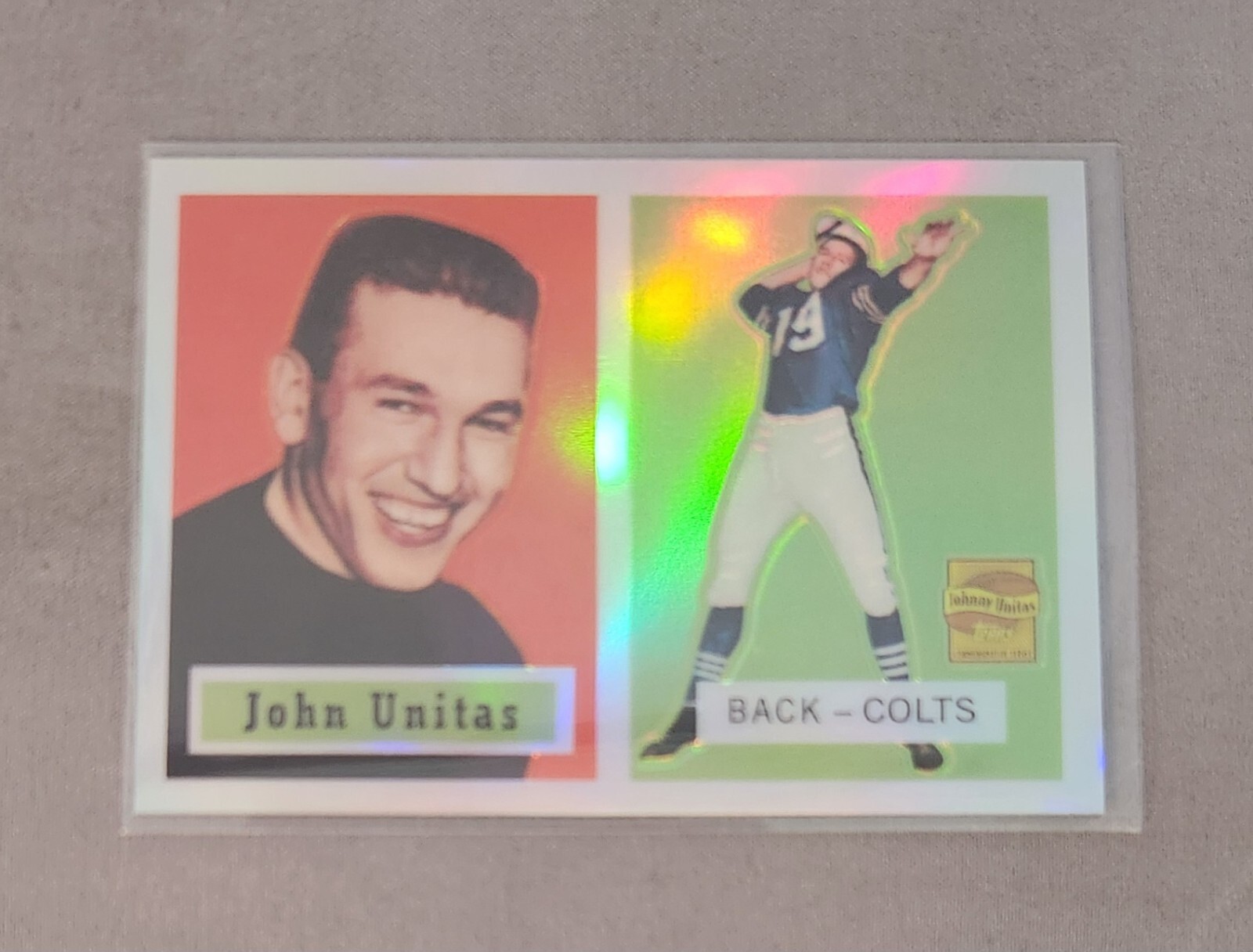 2001 Topps Archives Reserve JOHN UNITAS Reprint Refractor #138 Colts