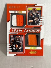 2023 Absolute Joe Burrow Joe Mixon Team Tandem Dual Patch /99