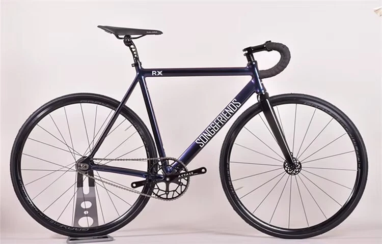 Cycling Fixed Gear Bike Single Speed Bicycle Carbon Fiber Fork 700C Wheels New - Image 2 of 4