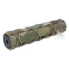 KRYDEX Tactical 8.7in 22cm Cover Wrap for Airsoft Muffler Silencer Sleeve Camo