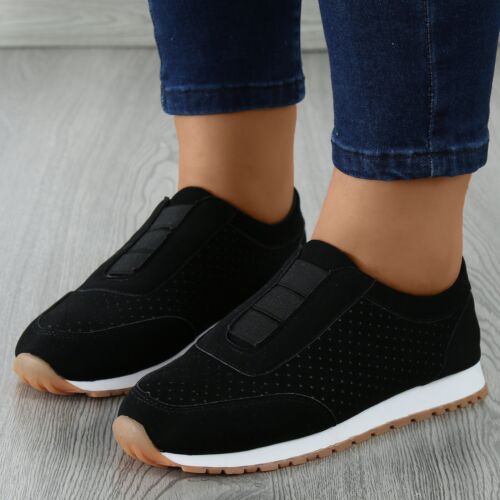Women's flat sports gym running shoes casual breathable sneakers fashion comfy - Picture 11 of 15