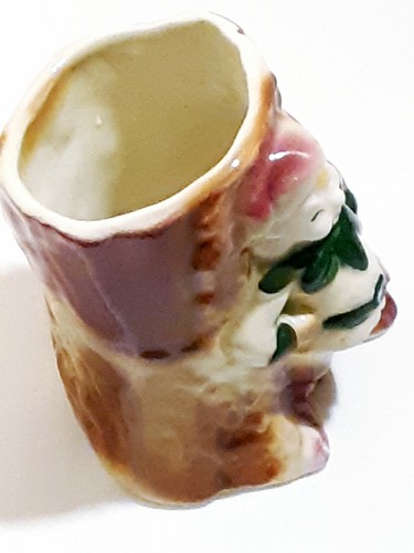 Vtg Happy Elf Tree Planter Shawnee Pen Cup Organizer Container - Picture 2 of 10