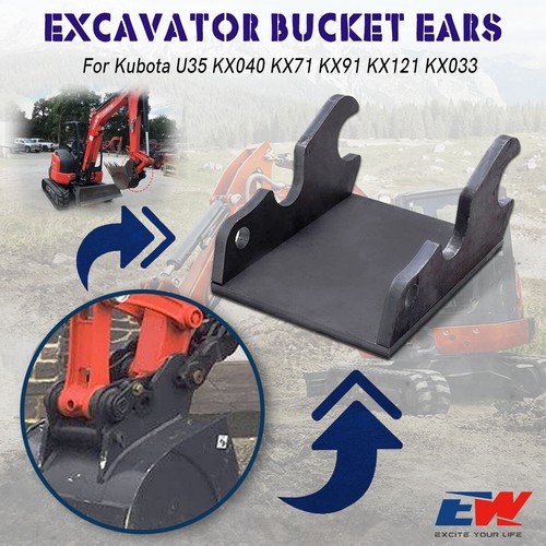 For Kubota Excavator Quick Attach Bucket Ears U35 KX040 KX71 KX91 KX121