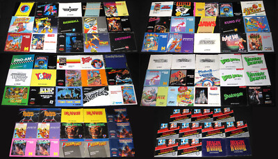 Authentic Nintendo NES Manuals - Good - You Choose, No Writing, B2G1